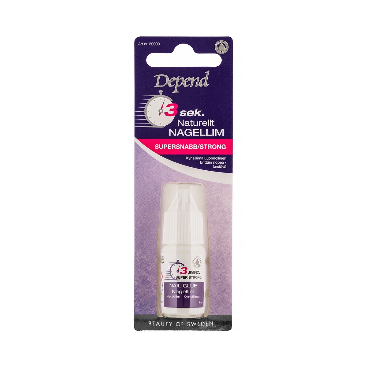 Depend · 3 Sec Natural Nail Glue